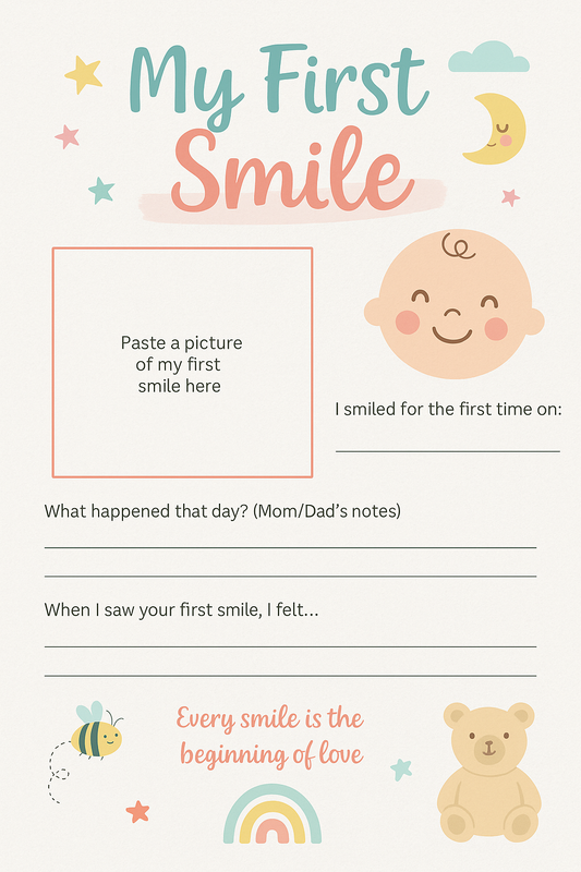 ✨ My First Haircut Memory Page – Digital Download ✨