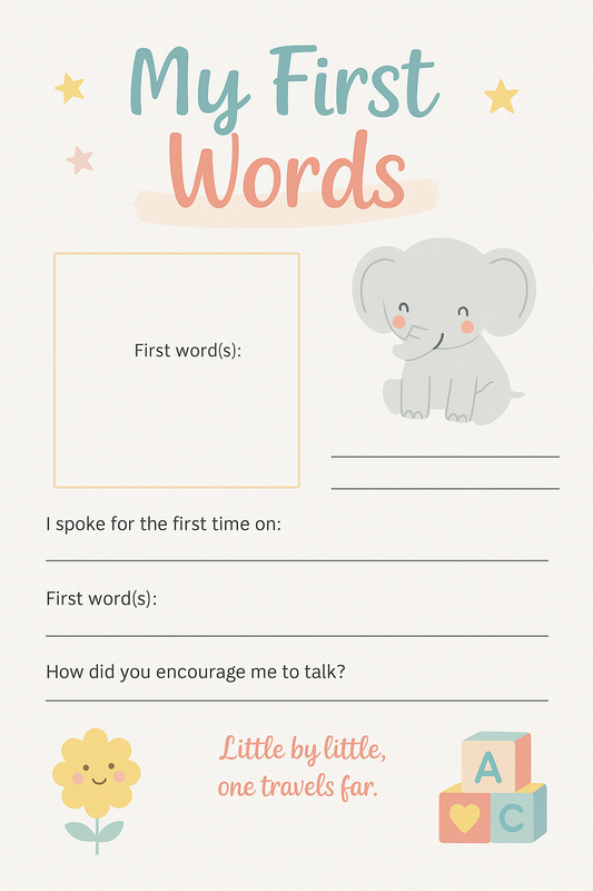 My first word